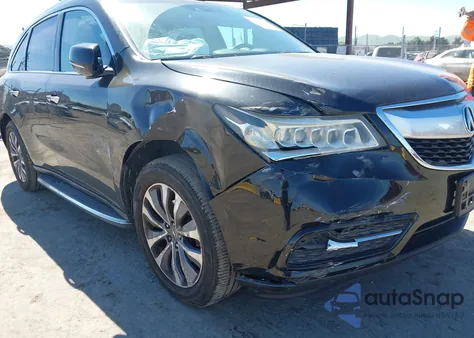 2014 Acura Mdx Technology Package from USA, damaged, VIN 5FRYD4H4XEB049543